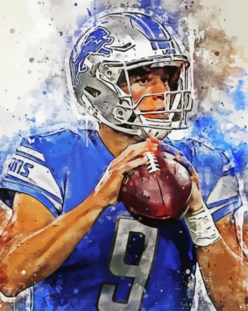 Matthew Stafford Player Art Diamond Painting