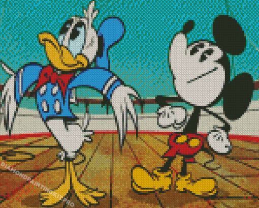 Mickey Mouse And Donald Duck Diamond Paintings