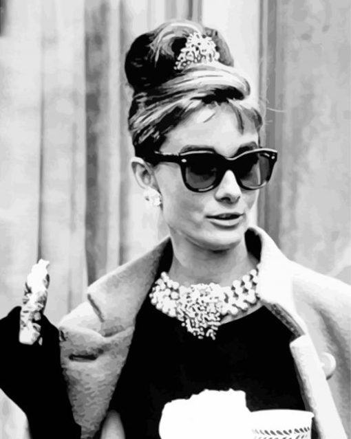 Monochrome Breakfast At Tiffanys Diamond Paintings