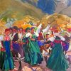 People Dancing Joaquin Sorolla Diamond Paintings