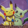 Pikachu And Mimikyu Diamond Painting