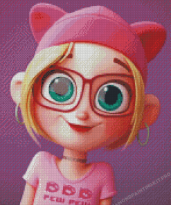 Pink Girl Diamond Painting