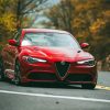 Red Alfa Romeo Giulia Diamond Painting