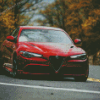 Red Alfa Romeo Giulia Diamond Painting