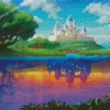 Reflection Castle Landscape Diamond Painting