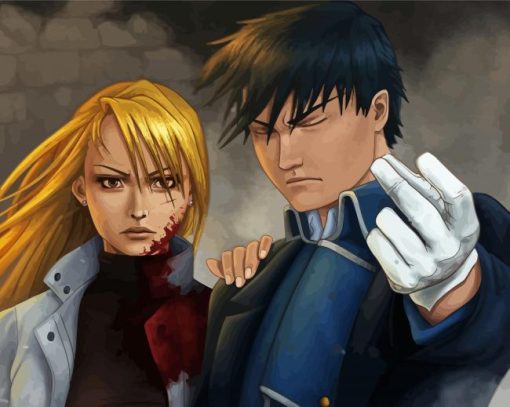 Riza Hawkeye And Roy Mustang Diamond Painting