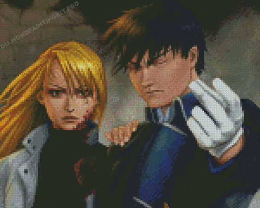 Riza Hawkeye And Roy Mustang Diamond Painting