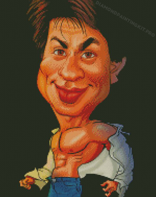 Shahrukh Khan Carricature Diamond Painting