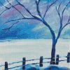 Snow Tree Branches Diamond Painting