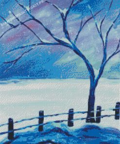 Snow Tree Branches Diamond Painting