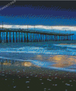 Sunrise Virginia Beach Pier Diamond Painting
