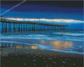 Sunrise Virginia Beach Pier Diamond Painting