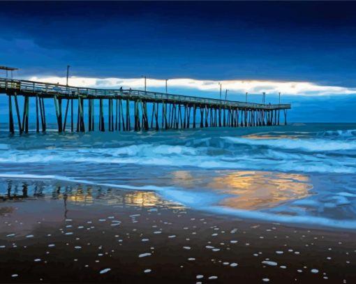 Sunrise Virginia Beach Pier Diamond Painting