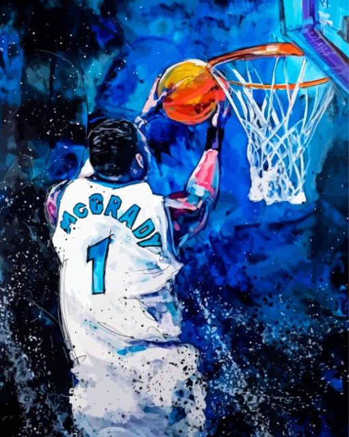 Tracy Mcgrady Baskteball Player Diamond Paintings