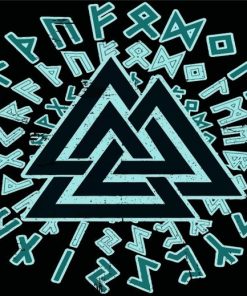 Valknut Illustration Diamond Paintings