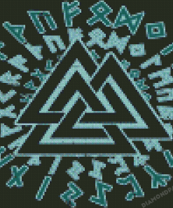 Valknut Illustration Diamond Paintings