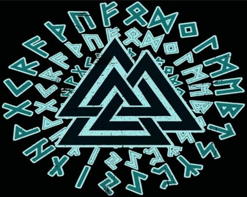 Valknut Illustration Diamond Paintings