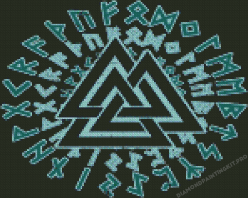 Valknut Illustration Diamond Paintings