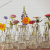 Vintage Flowering Bottle Diamond Paintings