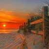 Virginia Beach Sunset Scene Diamond Painting