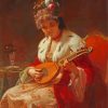 Woman Playing Bouzouki Diamond Painting