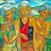 A Womens Thing Three Swazi Girls By Irma Stern Diamond Paintings