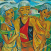 A Womens Thing Three Swazi Girls By Irma Stern Diamond Paintings