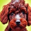 Aesthetic Brown Cockapoo Diamond Paintings