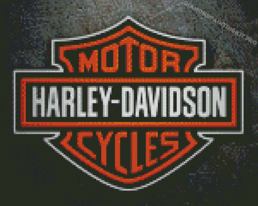 Aesthetic Harley Davidson Logo Diamond Paintings