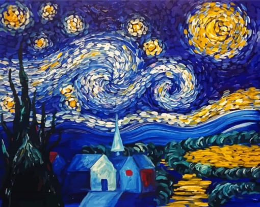 Aesthetic Starry Night Sky Diamond Paintings
