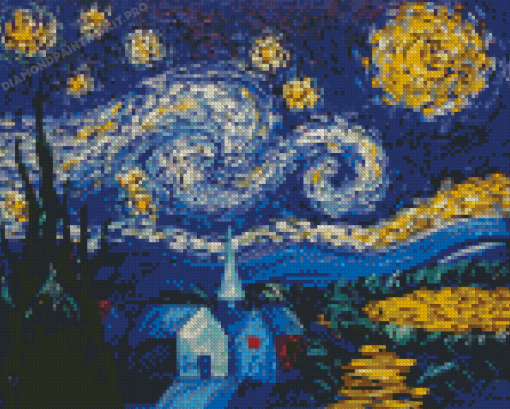 Aesthetic Starry Night Sky Diamond Paintings