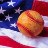 American Flag Baseball Diamond Paintings