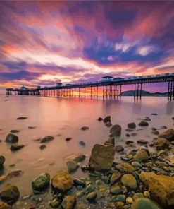 Beautiful View Of Llandudno Pier Diamond Paintings