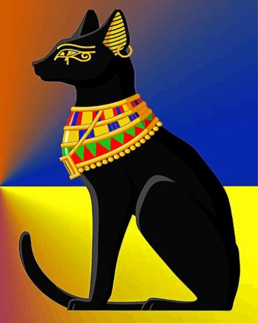 Black Egyptian Cat Diamond Paintings