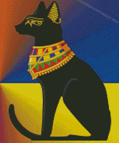 Black Egyptian Cat Diamond Paintings