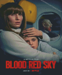 Blood Red Sky Poster Diamond Paintings