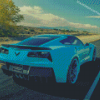 Blue C7 Corvette Diamond Paintings