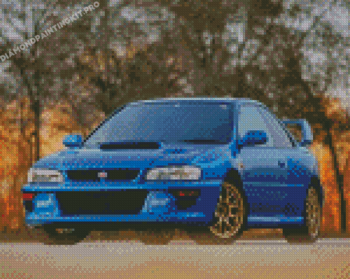 Blue Subaru Diamond Paintings