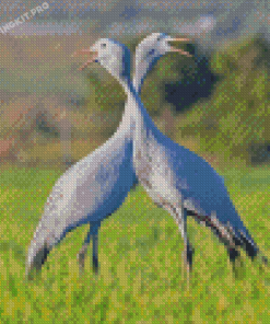 Blue Crane Birds Diamond Paintings
