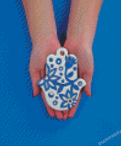 Blue Hamsa Hand Diamond Paintings