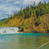 Bow Falls Canadian Landscape Diamond Paintings