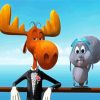 Bullwinkle And Rocky Diamond Paintings