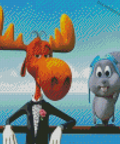 Bullwinkle And Rocky Diamond Paintings