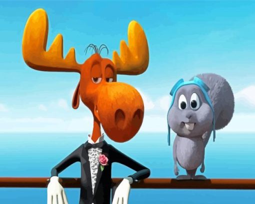 Bullwinkle And Rocky Diamond Paintings