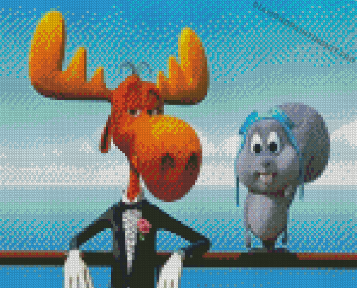 Bullwinkle And Rocky Diamond Paintings