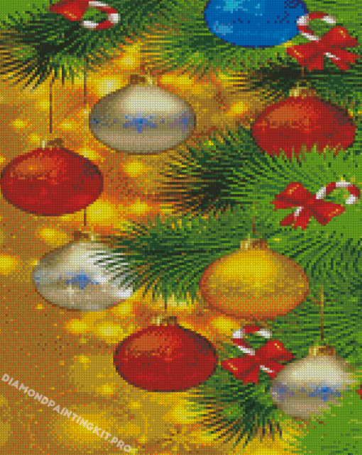 Christmas Baubles Decoration Diamond Paintings