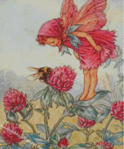 Cicely Mary Barker The Red Clover Fairy Diamond Paintings