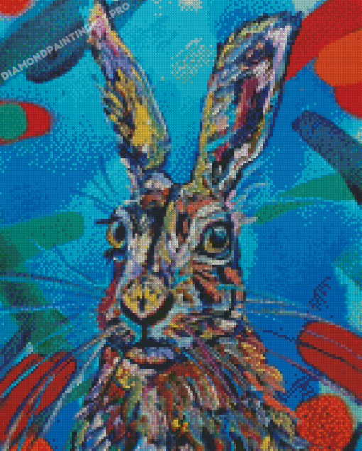 Colourful Hare Diamond Paintings