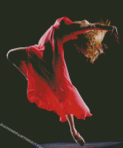 Cool Red Ballet Diamond Paintings