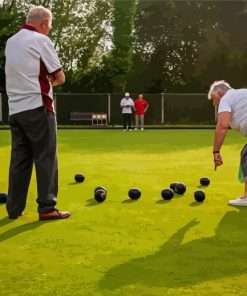 Crown Green Bowls Players Diamond Paintings
